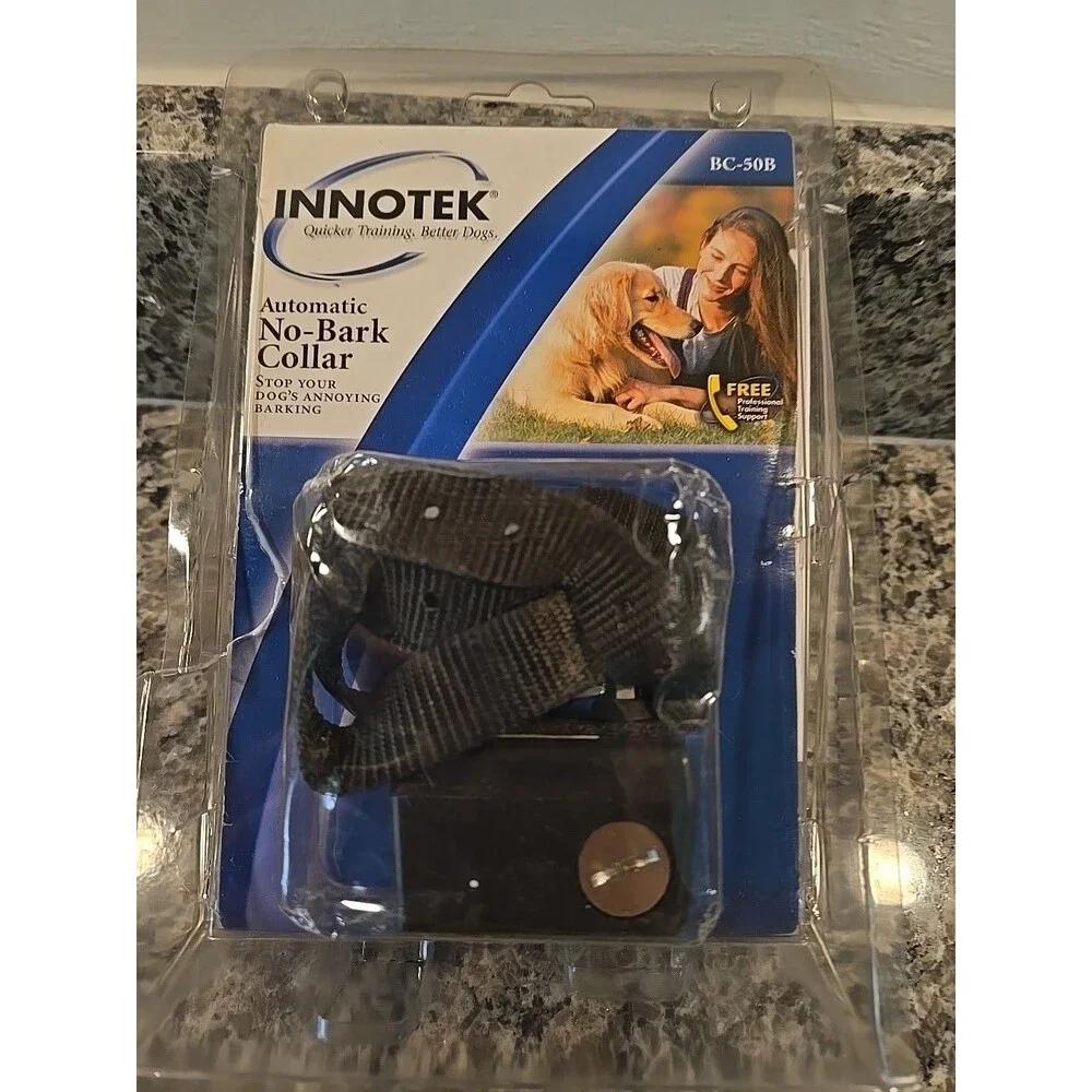 INNOTEK Automatic No-Bark Adjustable Dog Collar BC-50B - Open Box Complete